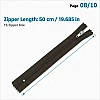 50 cm T5 Kahverengi Naylon Bobin Dipli Fermuar – Çanta, Cep ve Cüzdan Fermuarı ZP0050t5K