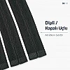 22 cm Siyah Dokuma Tül Dipli Gizli Fermuar – Elbise, Etek ve Abiye İçin ZPG0022DKM