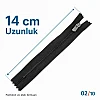 14 cm Tip 5 Naylon Kapalı Uçlu Pantolon ve Etek Fermuarı ZPS0014T5N