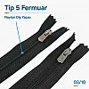 14 cm Tip 5 Naylon Kapalı Uçlu Pantolon ve Etek Fermuarı ZPS0014T5N
