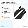 Pantolon ve Etek Fermuarı Naylon 16 cm T5 Kapalı Uçlu ZPS0016T5N