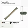 Gizli Fermuar Dokuma Tül Kül Yeşili 22 cm Dipli Elbise, Etek ve Abiye Fermuarı ZPS0022PROMO