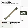 Gizli Fermuar Dokuma Tül Kül Yeşili 22 cm Dipli Elbise, Etek ve Abiye Fermuarı ZPS0022PROMO