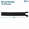 66 cm Tip 10 Siyah Naylon Separe Mont Fermuarı – Açık Uçlu Ceket Fermuarı ZPS0066T10