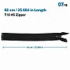 66 cm Tip 10 Siyah Naylon Separe Mont Fermuarı – Açık Uçlu Ceket Fermuarı ZPS0066T10