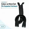 70 cm Tip 10 Siyah Naylon Separe Mont Fermuarı – Açık Uçlu Ceket Fermuarı ZPS0070T10