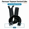 70 cm Tip 10 Siyah Naylon Separe Mont Fermuarı – Açık Uçlu Ceket Fermuarı ZPS0070T10