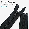 74 cm / 29.134 in T10 #5 Black Nylon Open-End Separating Jacket Zipper – ZPS0074T10