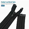 74 cm / 29.134 in T10 #5 Black Nylon Open-End Separating Jacket Zipper – ZPS0074T10