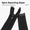 74 cm / 29.134 in T10 #5 Black Nylon Open-End Separating Jacket Zipper – ZPS0074T10