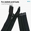 74 cm / 29.134 in T10 #5 Black Nylon Open-End Separating Jacket Zipper – ZPS0074T10
