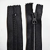 Black 20 cm T5 Reverse Nylon Zipper – Closed End Combi Head Model - ZP0020T10C