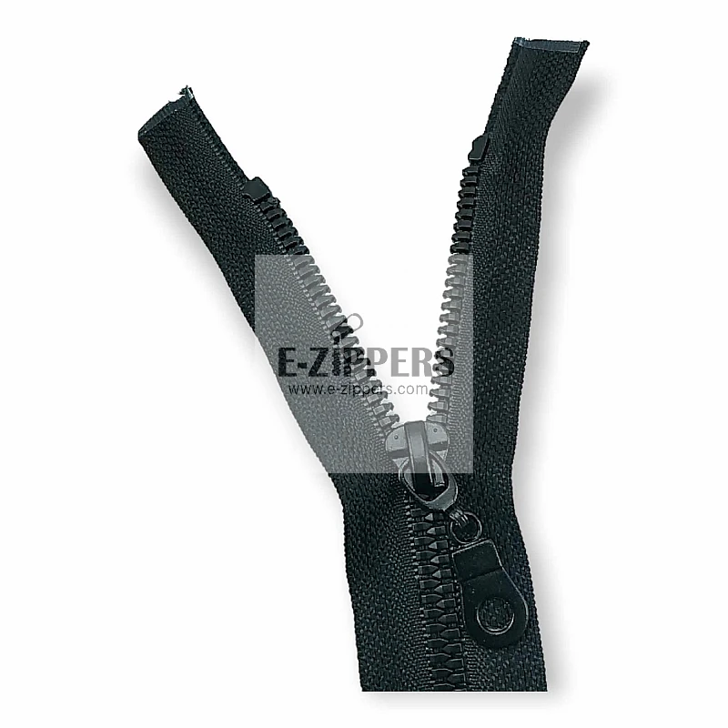 unisex Kemik Fermuar 18 cm T6 Timsah Diş Kapalı Uçlu ZPK0018T6TM