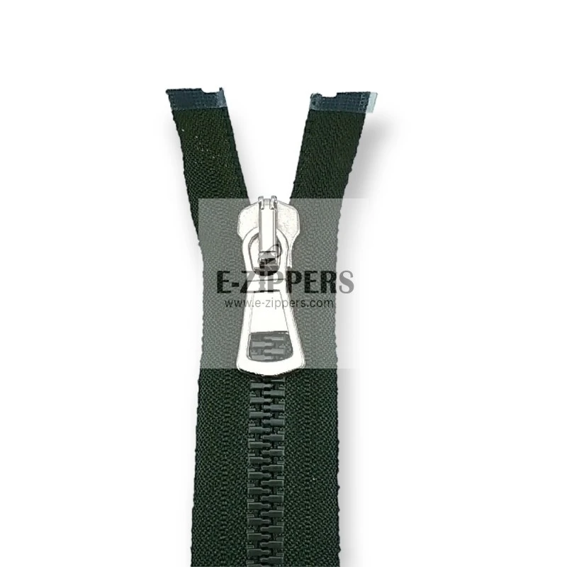 Kemik Fermuar 55 cm T9 Metal Diş Görünümlü Açık Uçlu - Separe  ZPK0055T9MG