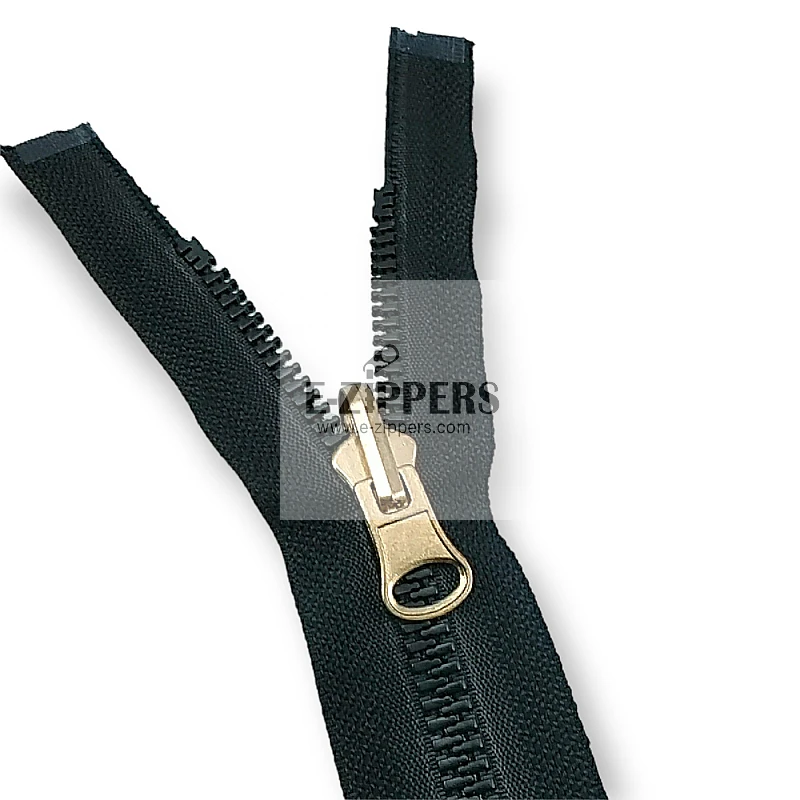 unisex Kemik Fermuar 80 cm T8 Metal Diş Görünümlü Kaplama Açık Uçlu - Separe ZPK0080T9MGK