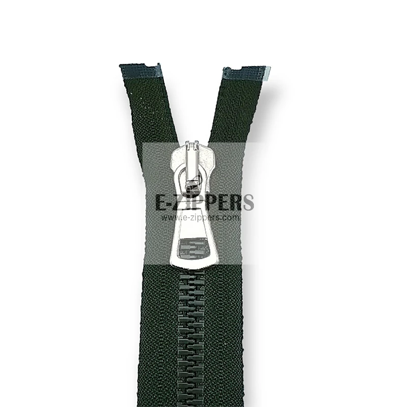 unisex Kemik Fermuar 80 cm T8 Metal Diş Görünümlü Kaplama Açık Uçlu - Separe ZPK0080T9MGK