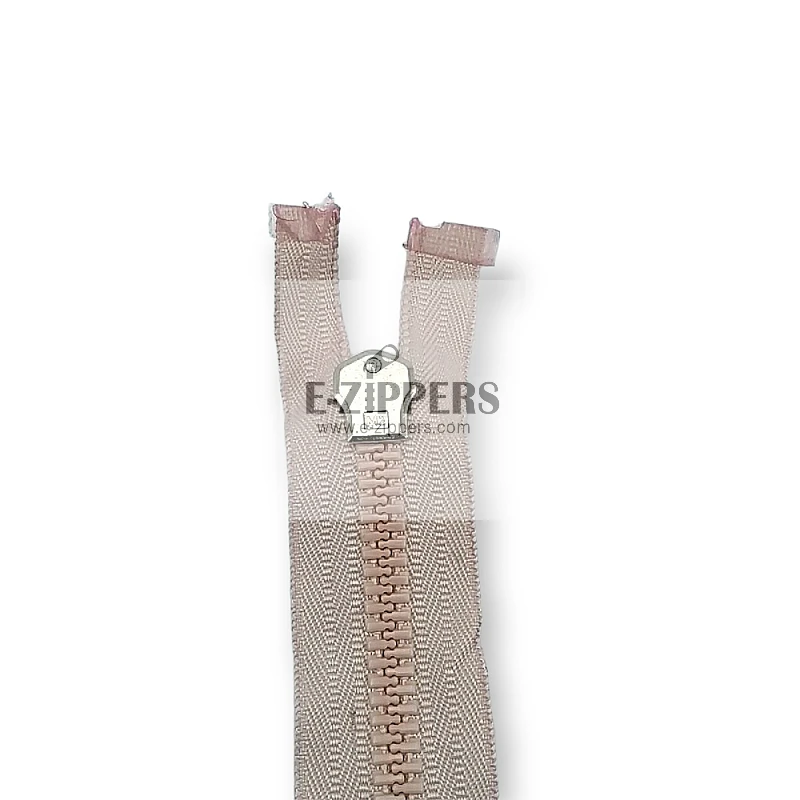 unisex Kemik Fermuar 80 cm T8 Metal Diş Görünümlü Kaplama Açık Uçlu - Separe ZPK0080T9MGK