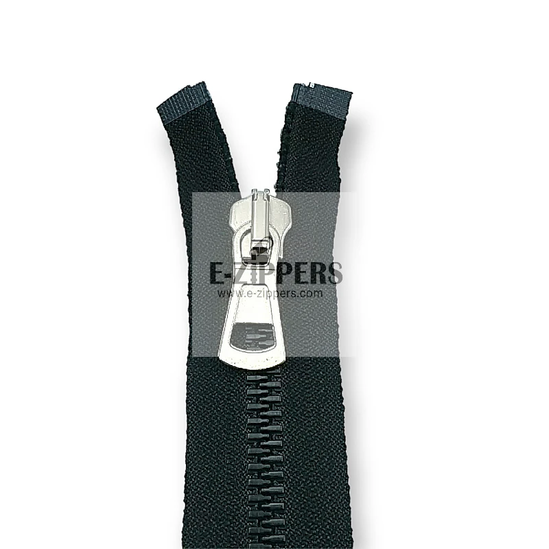 unisex Kemik Fermuar 80 cm T8 Metal Diş Görünümlü Kaplama Açık Uçlu - Separe ZPK0080T9MGK