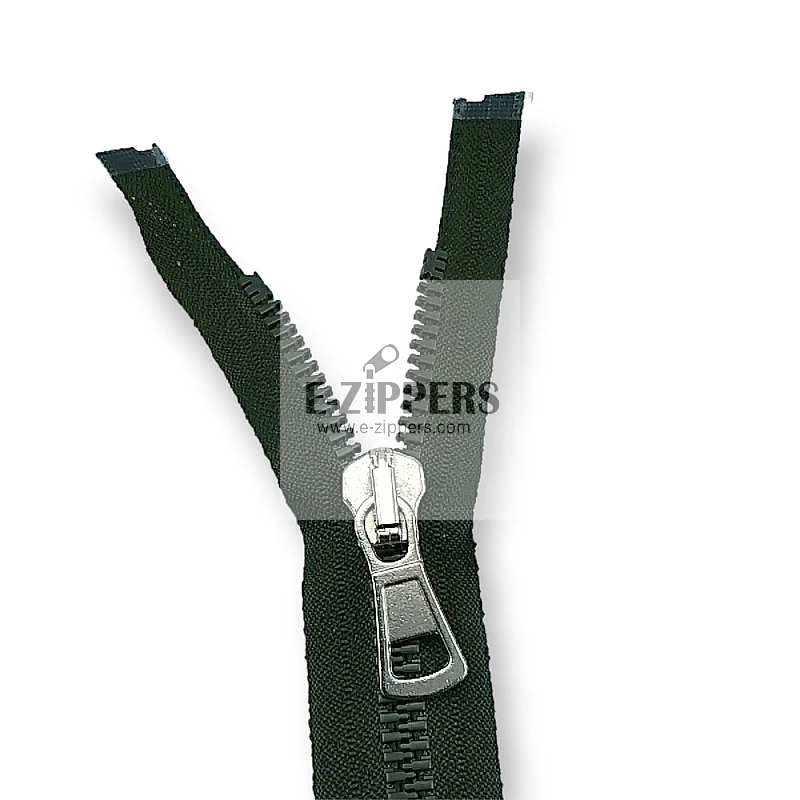 unisex Kemik Fermuar 80 cm T8 Metal Diş Görünümlü Kaplama Açık Uçlu - Separe ZPK0080T9MGK