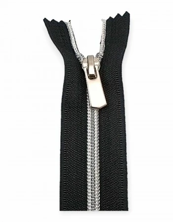 12 cm #5 4,70" Nylon Coil Metallic Teeth Jacket Zipper Close End ZPSM0012T10