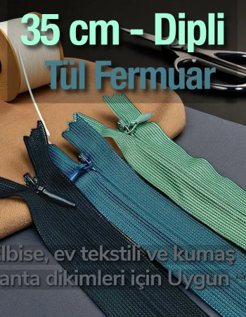 Hidden Zipper 35 cm Tulle Dress and Skirt Zipper ZPHSN0035TUL