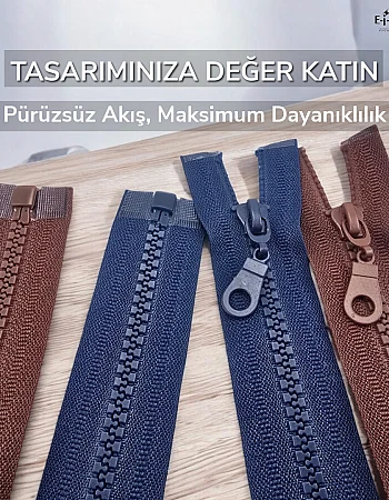 T6 Kemik Fermuar 70 cm Açık Uçlu – Dış Giyim İçin Dayanıklı Separe Model