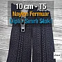 Naylon 10 Cm Cep Fermuarı Dipli -  NC0010T5