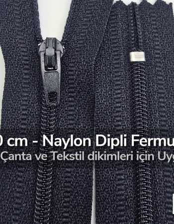 Naylon 10 Cm Cep Fermuarı Dipli -  NC0010T5