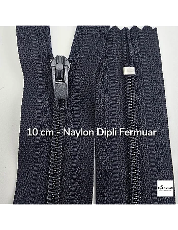 Naylon 10 Cm Cep Fermuarı Dipli -  NC0010T5