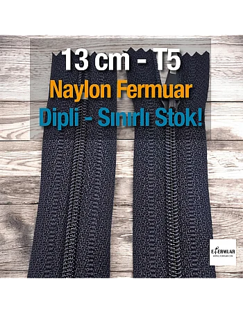  Naylon Cep Fermuarı 13 Cm Dipli -  NC0013T5