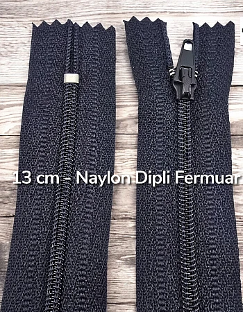  Naylon Cep Fermuarı 13 Cm Dipli -  NC0013T5
