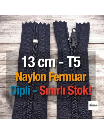 Nylon Pocket Zipper with 13 cm Bottom - NC0013T5