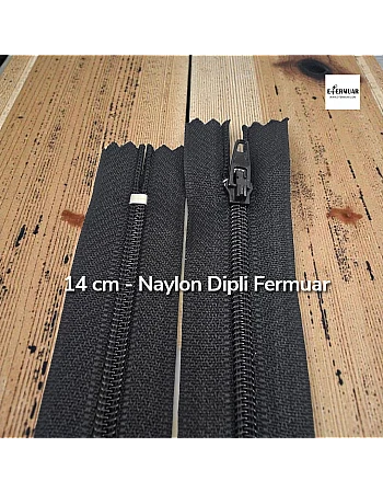 Naylon Cep Fermuarı 14 Cm  Dipli -  NC0014T5