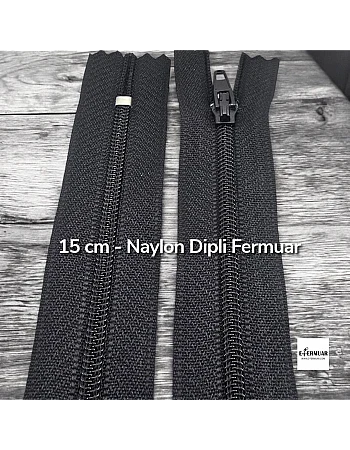  Naylon Cep Fermuarı 15 Cm Dipli -  NC0015T5