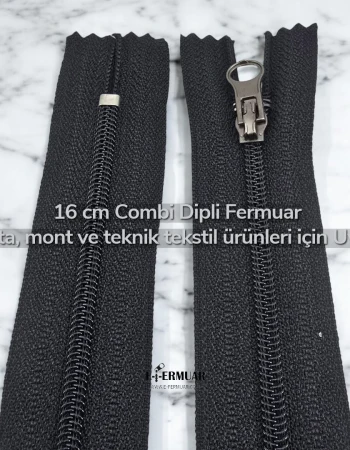  Naylon Cep Fermuarı 16 Cm Combi Elcikli Dipli -  NC0016T10C