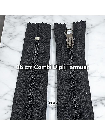  Naylon Cep Fermuarı 16 Cm Combi Elcikli Dipli -  NC0016T10C