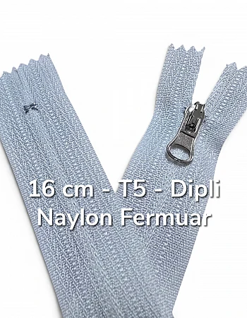 Naylon Cep Fermuarı 16 Cm T 5 Dipli - NC0016T5C