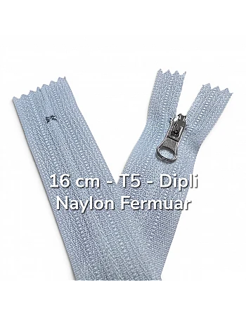 Naylon Cep Fermuarı 16 Cm T 5 Dipli - NC0016T5C