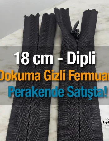 Dokuma 18 cm Tül Fermuar -  NC0018DTUL