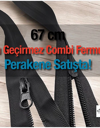 Su Geçirmez Fermuar 67 cm Tpu Combi NC0067SG