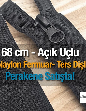 Naylon 68 Cm Mont Fermuarı Açık Uçlu (Separe)  -  NC0068T10