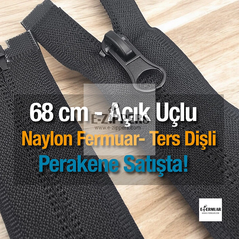 Naylon 68 Cm Mont Fermuarı Açık Uçlu (Separe)  -  NC0068T10