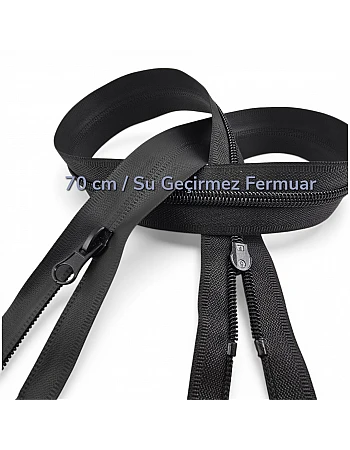 70 cm TPU Su Geçirmez Fermuar | Teknik ve Modern Dış Giyim İçin | NC0070SG