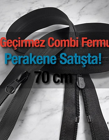 Waterproof Zipper 70 cm TPU Combi NC0070SG