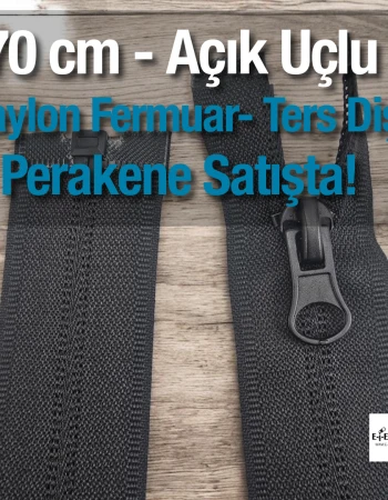 Naylon 70 Cm Mont Fermuarı Açık Uçlu (Separe)  -  NC0070T10