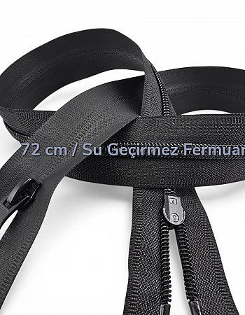 72 cm TPU Su Geçirmez Fermuar | Uzun Teknik Dış Giyim İçin Güçlü Seçim | NC0072SG