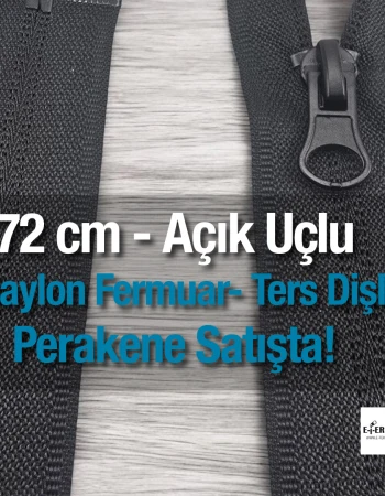 Naylon 72 Cm Mont Fermuarı Açık Uçlu (Separe)  -  NC0072T10