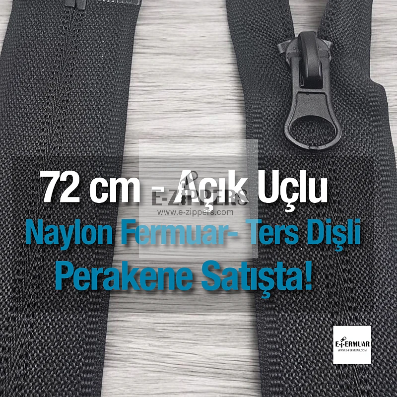 Naylon 72 Cm Mont Fermuarı Açık Uçlu (Separe)  -  NC0072T10
