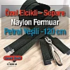Naylon Özel Elcikli Ferace Fermuarı 120 Cm  Açık Uçlu (Separe)  -  PR00120T10