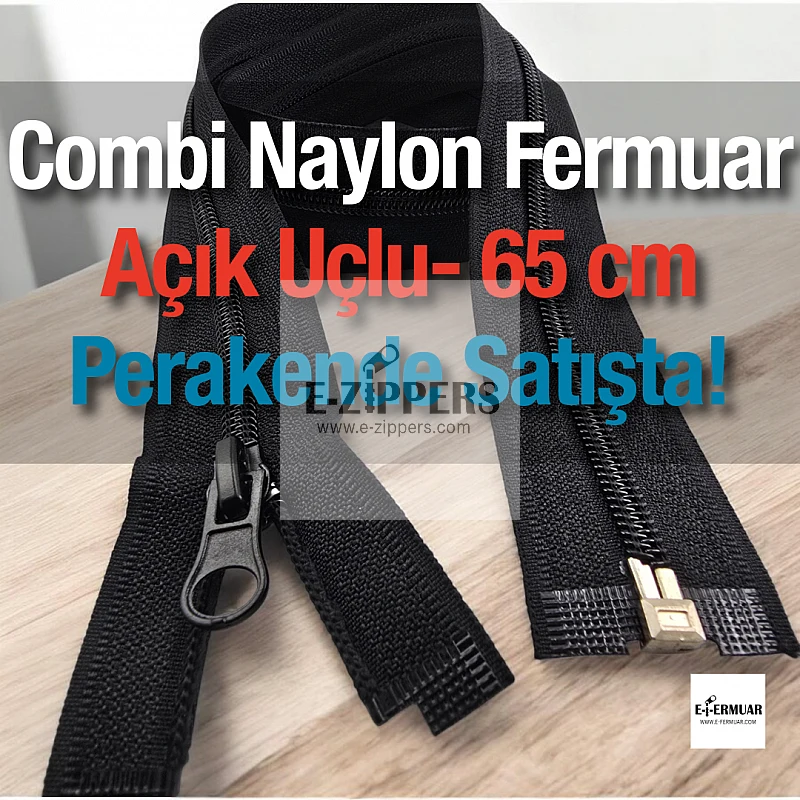 Nylon Jacket Zipper, Open End (Separate), 65 cm - PR0065T10